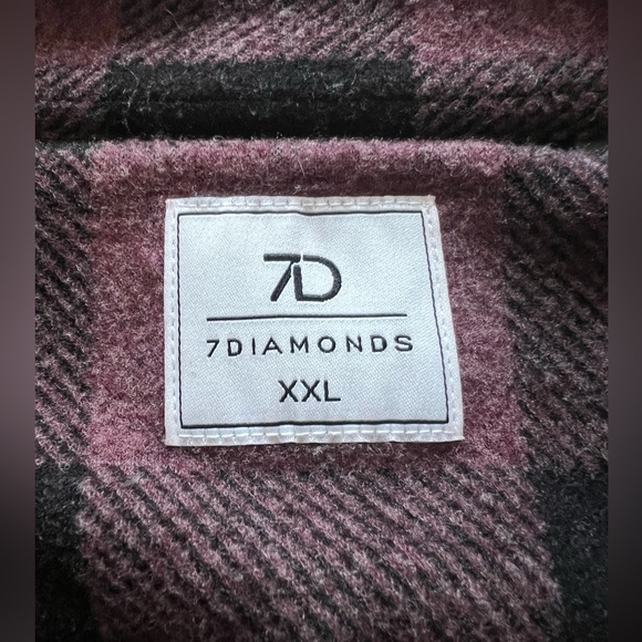 Mens 7Diamonds flannel shirt - Picture 2 of 3